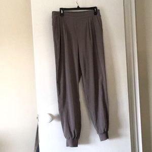 Taupe jogger dress pant